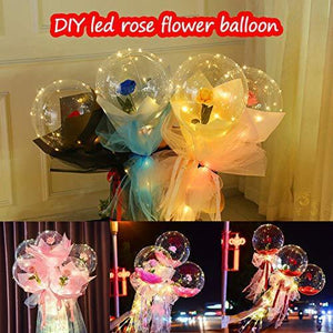 LED Luminous Balloon Flower Bouquet Flower In Balloon For Gift And Home Decoration - Lasercutwraps Shop