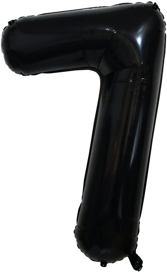 Black Number 1 Balloon, 40 Inch - Lasercutwraps Shop