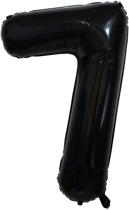 Black Number 1 Balloon, 40 Inch - Lasercutwraps Shop