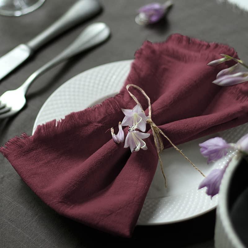 Handmade Cloth Napkins 100% Cotton Napkins for Dinners, Parties, Weddings and More，18 x 18 Inch Set of 4 - Lasercutwraps Shop