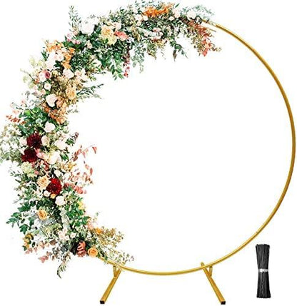 Wedding Arches for Ceremony Wedding Arch Circle Backdrop Stand Round Backdrop Stand Balloon Arch Stand Circle Balloon Arch Frame - Lasercutwraps Shop