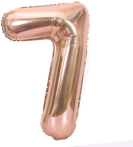 Rose Gold Number 1 Balloon, 40 Inch - Lasercutwraps Shop