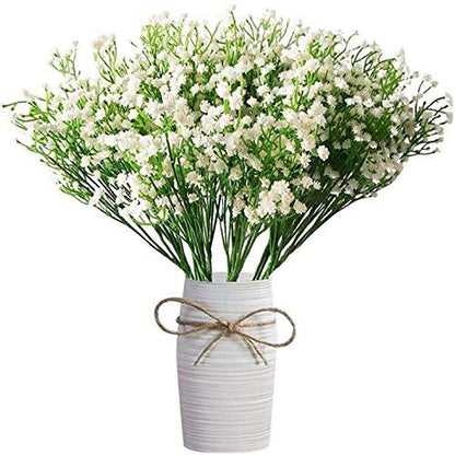 12 Pcs Babys Breath Artificial Flowers for Wedding Bouquet and Wedding Table Decoration - Lasercutwraps Shop