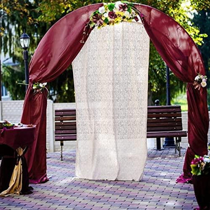 Burgundy Wedding Arch Draping Panels for Wedding Ceremony - Lasercutwraps Shop