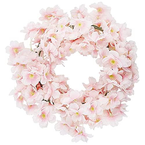 4pcs Artificial Cherry Blossom Flower Vines Hanging Silk Flowers Garland for Wedding Party Home Decor Japanese Kawaii Decor - Lasercutwraps Shop