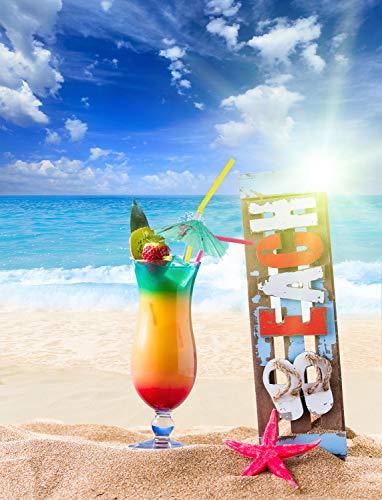 50 Umbrella Parasol Drinking Straws for Hawaiian Beach Cocktail Luau Party Decorations - Lasercutwraps Shop