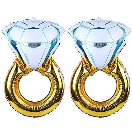 Bachelorette Party Decorations Engagement Party Decorations, Diamond Ring Balloon, 2 pieces - Lasercutwraps Shop