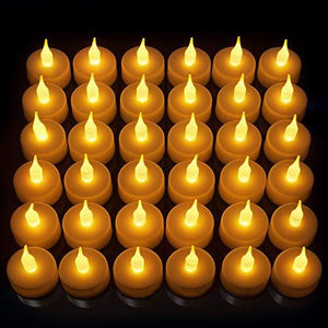 12pcs LED Candles, Realistic Tea Lights Candles, LED Tealight Candles, Flickering Bright Tealights, Battery Operated Candles, Flameless Candles - Lasercutwraps Shop