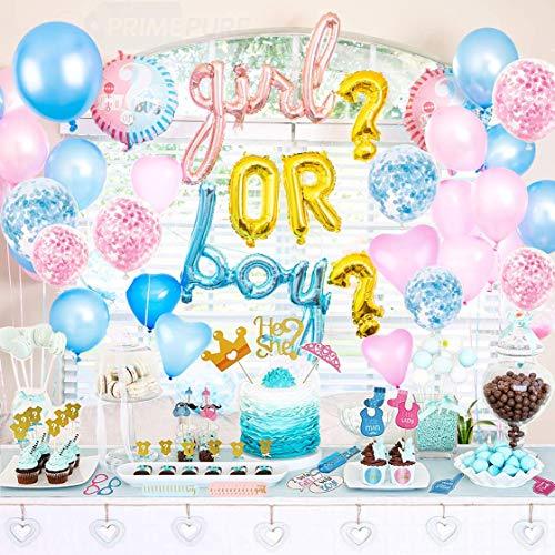 111PCS Baby Gender Reveal Party Supplies and Decorations - Lasercutwraps Shop