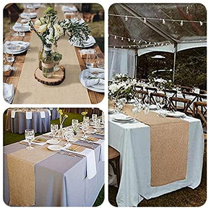 Burlap Table Runner- Rustic Wedding Decoration Table Runner Decoration - Lasercutwraps Shop