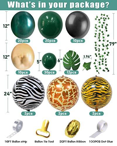 Jungle Safari Tropical Theme Sage Green Balloons Baby Shower Party Supplies Decorations - Lasercutwraps Shop