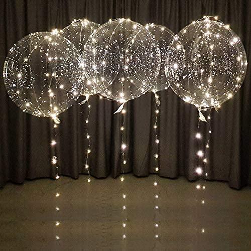 Led Balloons with Batteries Light up Party Balloons Clear Transparent Balloons for Birthday, Wedding Balloons Decorations - Lasercutwraps Shop