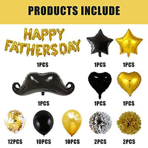 42pcs Happy Fathers Day Party Supplies for Father's Day Party Decorations - Lasercutwraps Shop