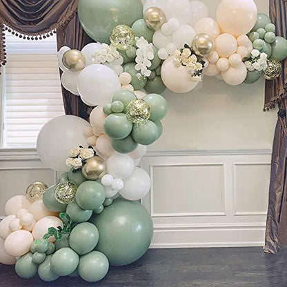 143pcs Sage Green Balloon Garland Arch Kit for Wedding Birthday Party Baby Shower - Lasercutwraps Shop