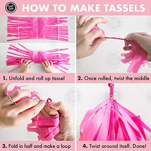 Pink Baby Shower Decorations for Girl with Banners and Tassel - Lasercutwraps Shop