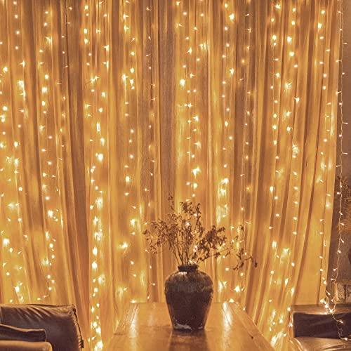 300 LED Window Curtain String Light Wedding Party Home Garden Outdoor Wall Decorations - Lasercutwraps Shop