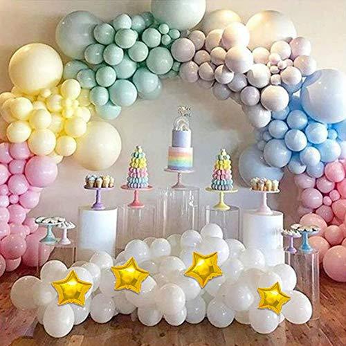 139 Magical Unicorn Rainbow Macaron Balloons Garland Arch Kit for Pastel Baby Shower Birthday Ice Cream Party Children's Party Decorations - Lasercutwraps Shop