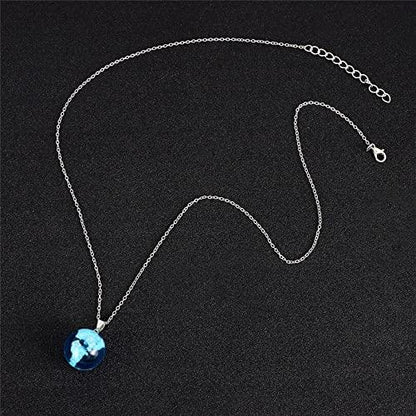 Blue Sky White Cloud Necklace - Lasercutwraps Shop