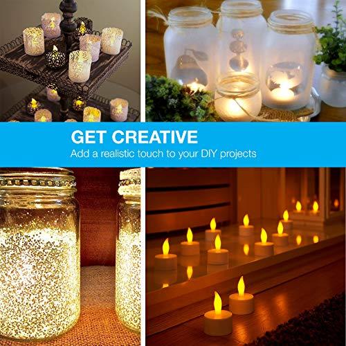 12pcs LED Candles, Realistic Tea Lights Candles, LED Tealight Candles, Flickering Bright Tealights, Battery Operated Candles, Flameless Candles - Lasercutwraps Shop