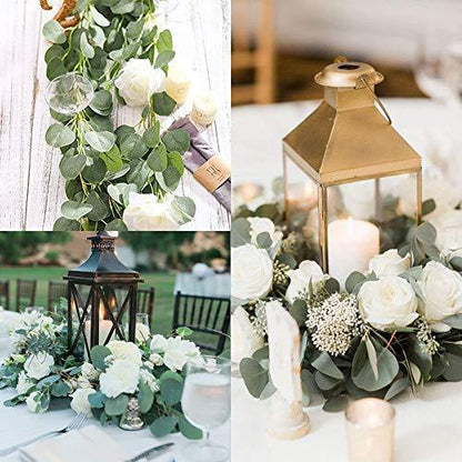 Artificial Eucalyptus Garland Leaves Decorations for Wedding Table - Lasercutwraps Shop