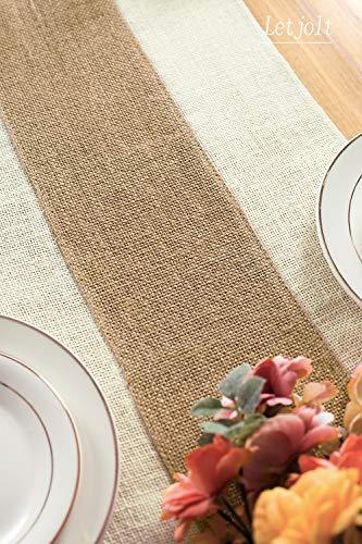 Burlap Table Runner Rustic Table Runner Farmhouse Table Decor - Lasercutwraps Shop