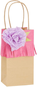 50 Pack Small Brown Kraft Paper Gift Bags with Handles (6.25x3.5x2.4) - Lasercutwraps Shop