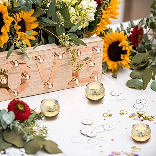 12pcs Round Gold Tealight Candle Holder for Wedding Table Decorations - Lasercutwraps Shop