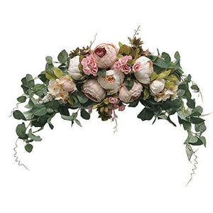 Wedding Arch Flowers, 30 Inch Rustic Artificial Floral Swag for Wedding Decoration - Lasercutwraps Shop