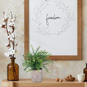 2pcs Artificial Mini Potted Plants Faux Rosemary Fake Plastic Bamboo Leaves for Bathroom Shelf Home Office Desk Room Decoration - Lasercutwraps Shop