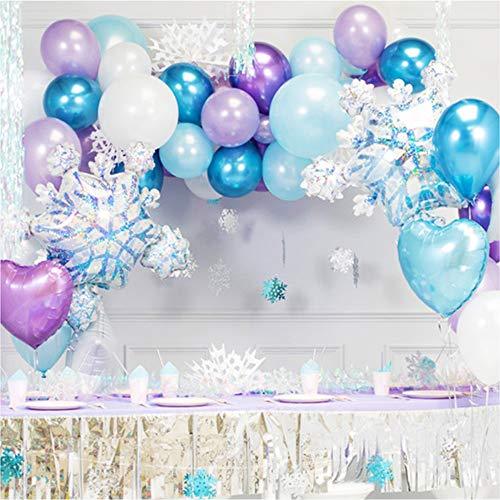 20PCS Snowflake Foil Balloons Winter Wonderland Party Decorations - Lasercutwraps Shop