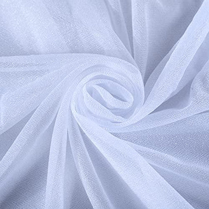 White Wedding Arch Drape Fabric 6 Yards for Wedding Ceremony Reception - Lasercutwraps Shop