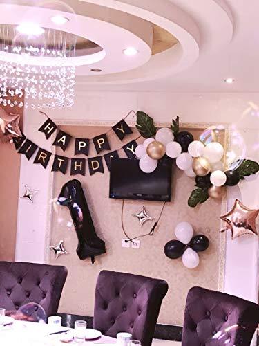 Black Number 1 Balloon, 40 Inch - Lasercutwraps Shop