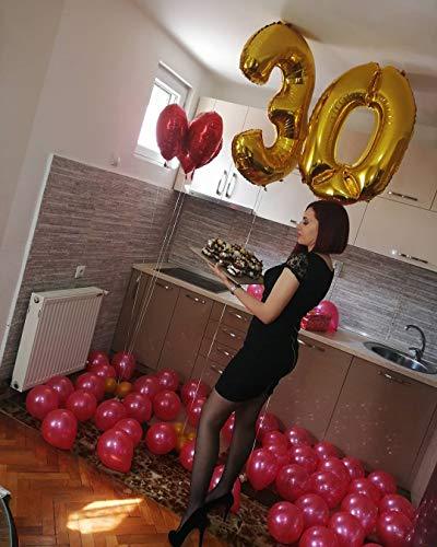 40inch Gold Number 30 Balloon Party Festival Decorations Birthday Party Supplies - Lasercutwraps Shop