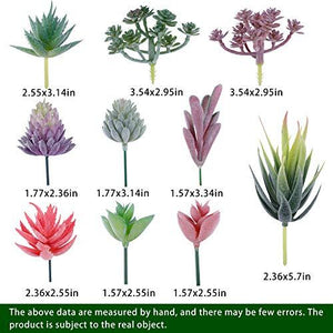20pcs Artificial Flocked Succulent Mini Premium Fake Succulents Plants for DIY Crafting Home Floral Garden Arrangement Office Decor (Unpotted) - Lasercutwraps Shop