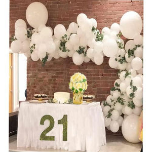 White Balloon Arch Garland Kit, 136 Pieces White Latex Balloons for Wedding Baby Shower Birthday - Lasercutwraps Shop
