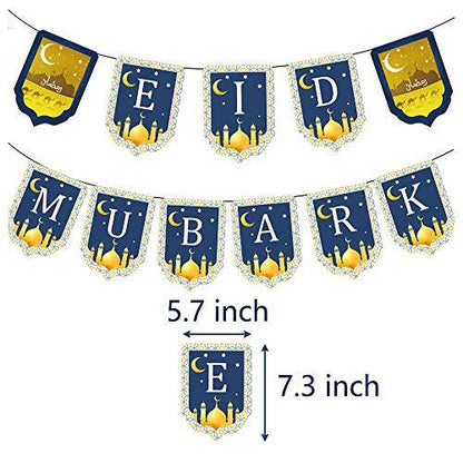 Ramadan Mubarak Party Decoration Supplies Eid Mubarak Banner Eid Mubarak Latex Balloons - Lasercutwraps Shop