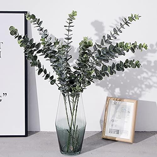 24 Inches Tall 4pcs Faux Eucalyptus Branches Artificial Eucalyptus Stems - Lasercutwraps Shop