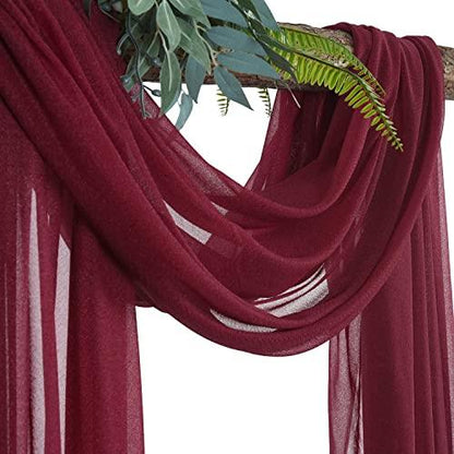 Burgundy Wedding Arch Draping Panels for Wedding Ceremony - Lasercutwraps Shop