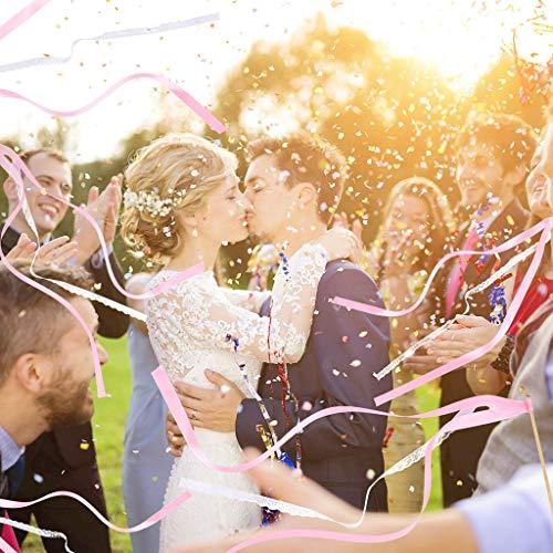 100 Pack Ribbon Wands Wedding Streamers with Bells - Lasercutwraps Shop