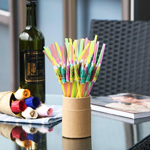 50 Umbrella Parasol Drinking Straws for Hawaiian Beach Cocktail Luau Party Decorations - Lasercutwraps Shop