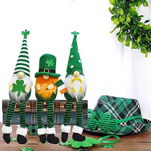 3PCS St Patricks Day Gnome Plush Doll Decoration -Cute St Patricks Day Gifts for Kid - Lasercutwraps Shop