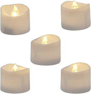 Flameless Tea Lights Candles, Last 5days Longer Battery Operated LED Votive Candles, 12 pcs - Lasercutwraps Shop
