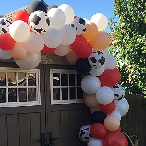 105pcs Cow Printed Balloon Garland Arch Kit for Farm Birthday Party Decorations - Lasercutwraps Shop