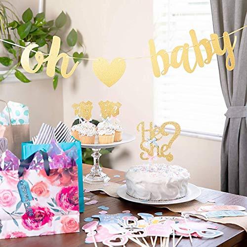 111PCS Baby Gender Reveal Party Supplies and Decorations - Lasercutwraps Shop