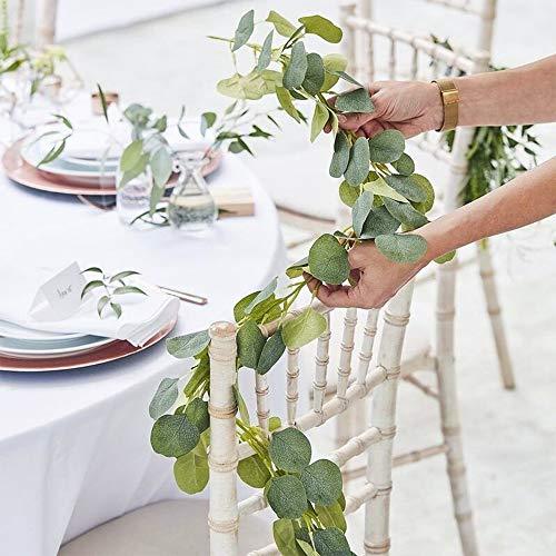 Artificial Eucalyptus Garland Leaves Decorations for Wedding Table - Lasercutwraps Shop