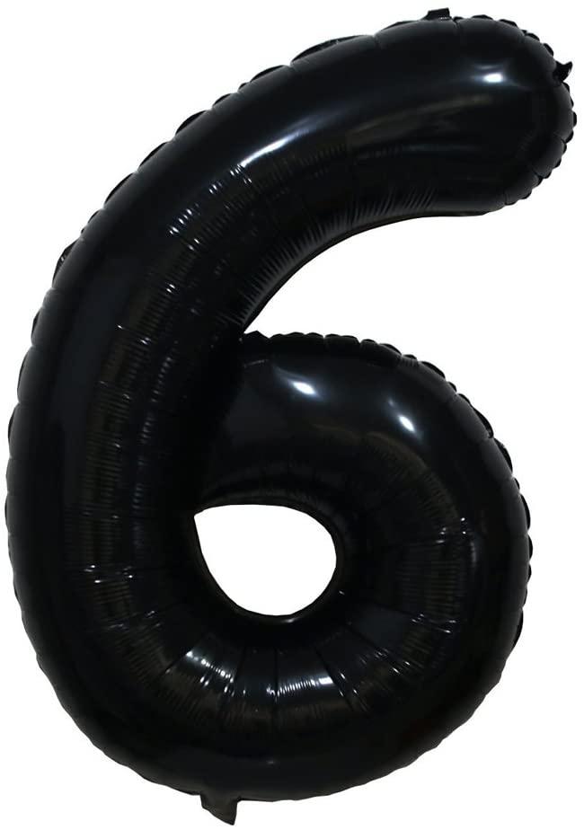 Black Number 1 Balloon, 40 Inch - Lasercutwraps Shop