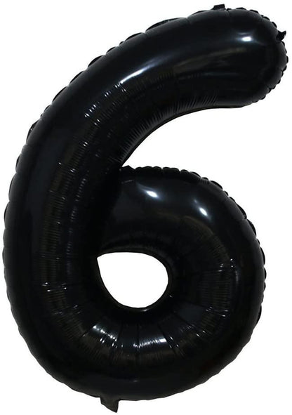 Black Number 1 Balloon, 40 Inch - Lasercutwraps Shop