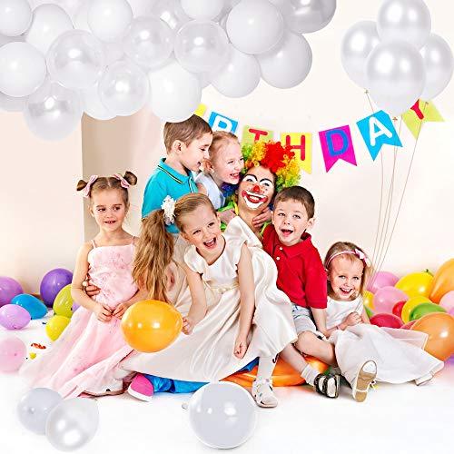 White Balloons Latex Party Balloons, 50 pack 12 Inches Helium balloons for Wedding Birthday Party Decorations - Lasercutwraps Shop