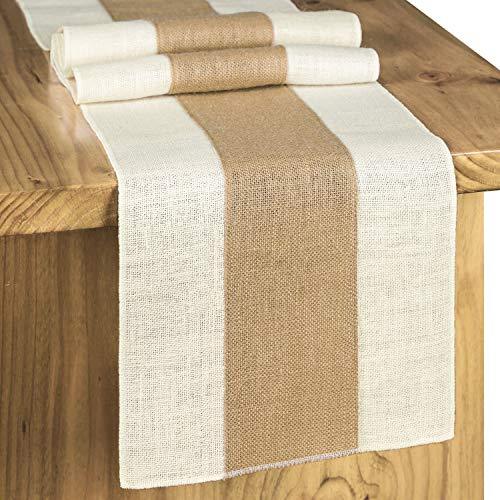 Burlap Table Runner Rustic Table Runner Farmhouse Table Decor - Lasercutwraps Shop