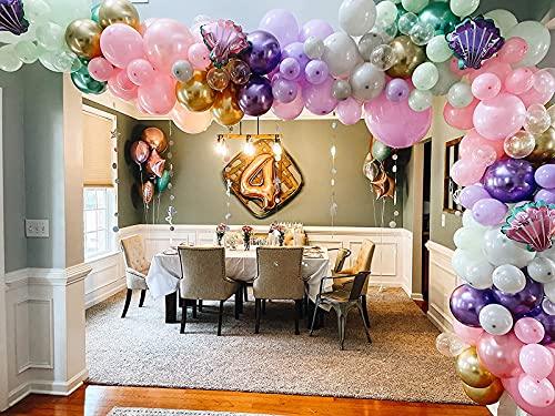 150pcs Mermaid Tail Balloon Garland Arch Kit for Girl Birthday Party Decorations - Lasercutwraps Shop